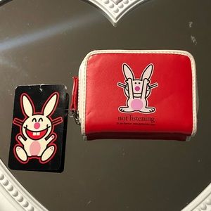 it’s happy bunny red wallet, nwt